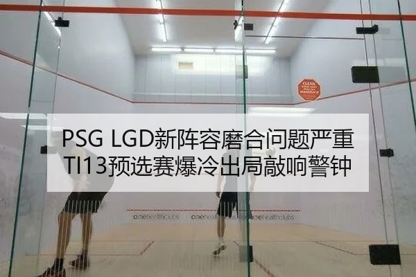 PSG LGD新阵容磨合问题严重 TI13预选赛爆冷出局敲响警钟